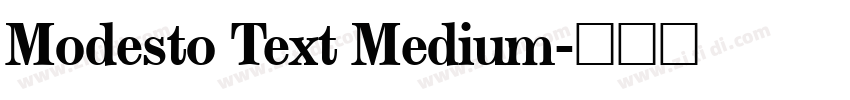 Modesto Text Medium字体转换